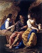 Artemisia gentileschi Lot and his Daughters oil painting reproduction